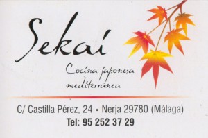 Sekai Japanese Restaurant in nerja