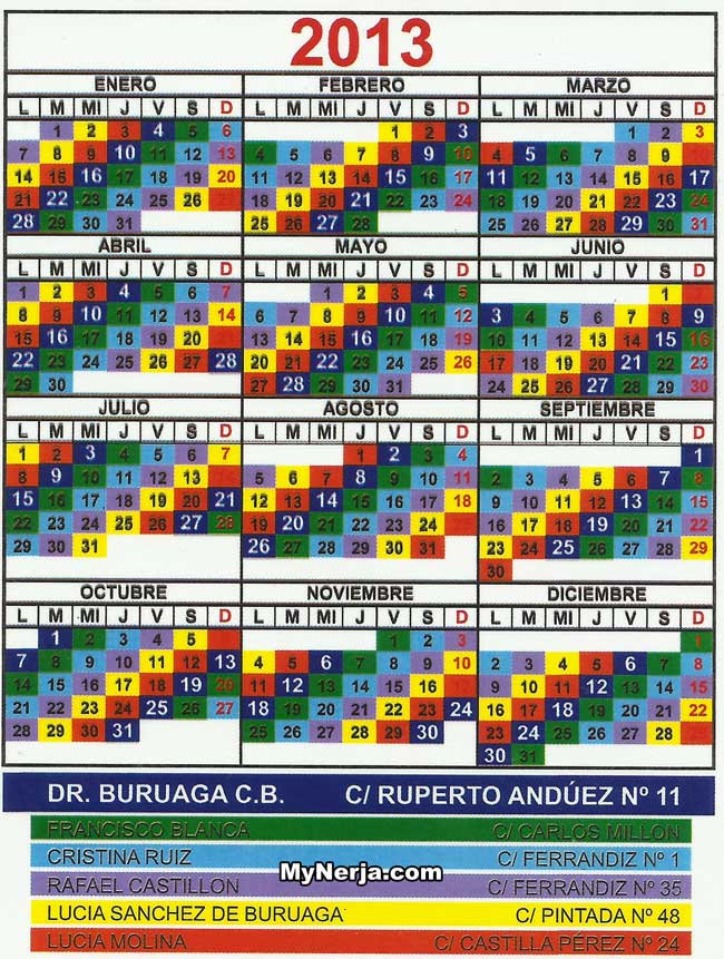 Nerja Chemists Rota 2013