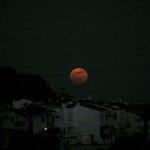 Red Moon Rising Over Nerja